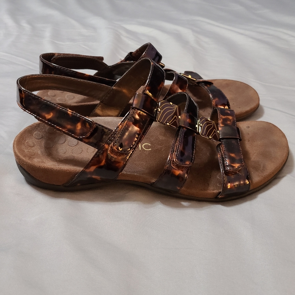 Vionic 44amber Tortoiseshell Sandals 10 - image 1